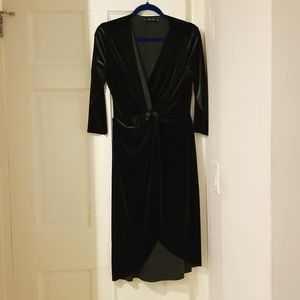 Zara velvet midi dress